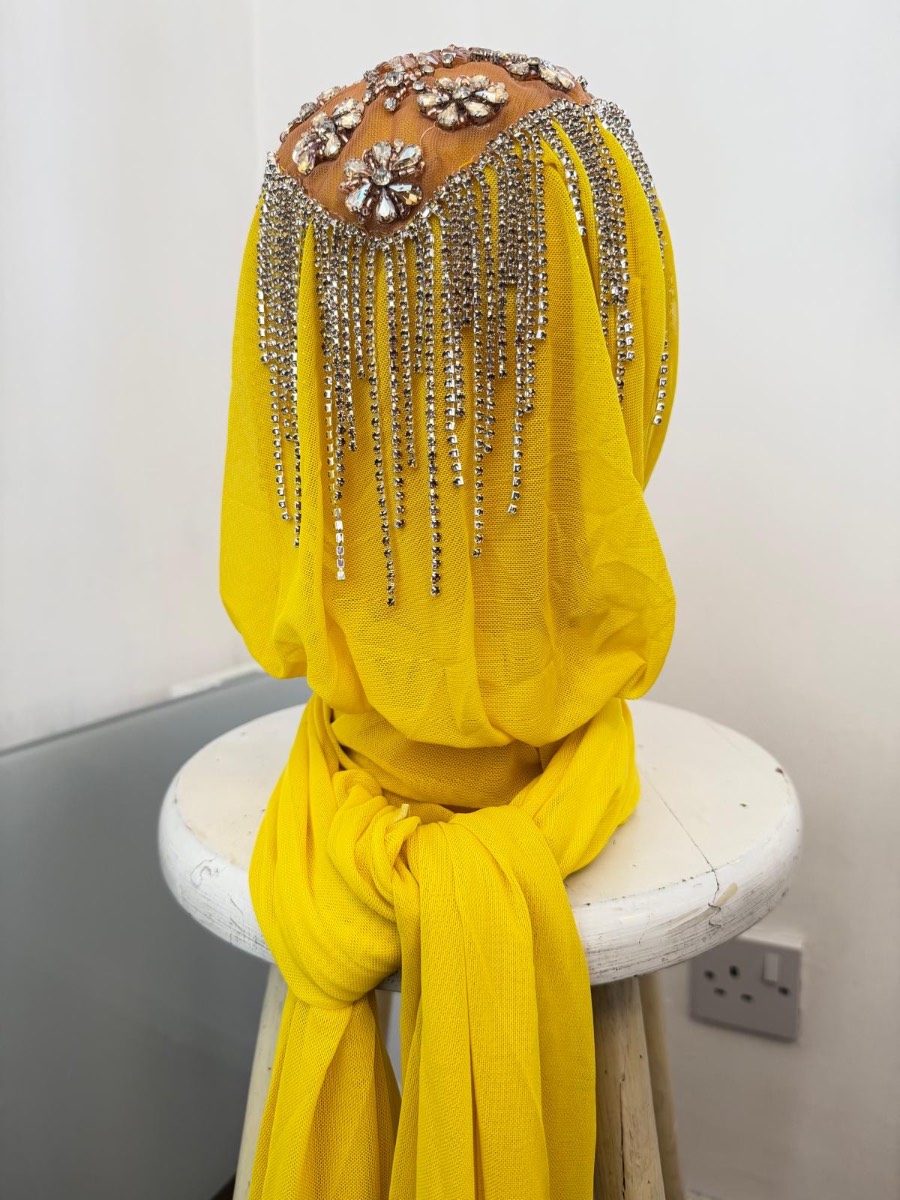 Long beaded scarf