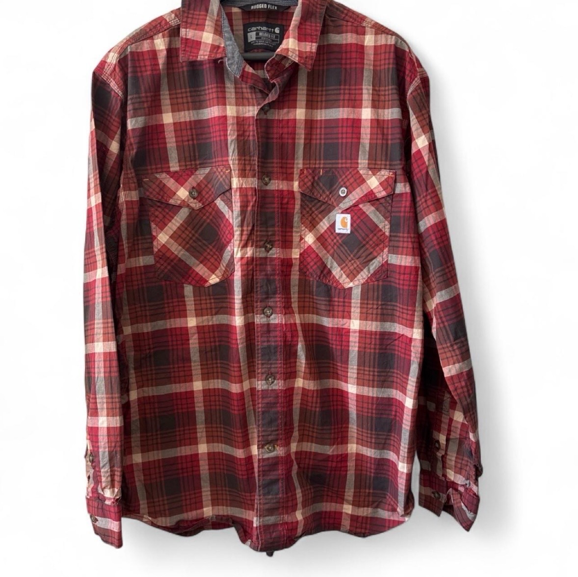 Carhartt check shirt. Large. Utility. Chore. Excellent.