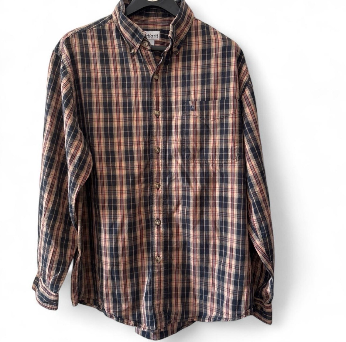Carhartt check shirt. Large. Chore. Utility. Workwear. Excellent.