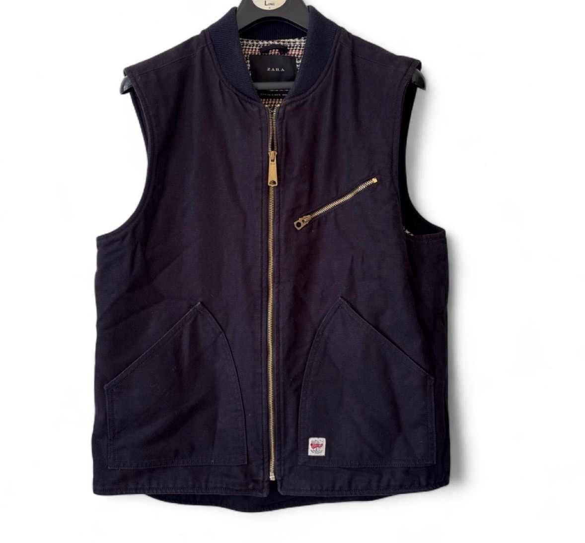 Zara Man navy blue gilet. Medium. Excellent. Utility. Chore.