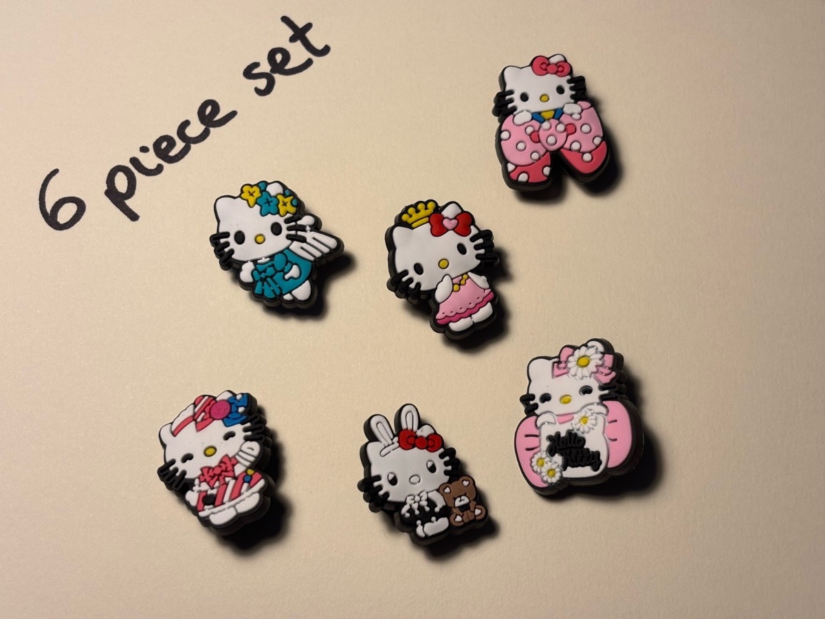 Hello Kitty shoe charms for crocs. New. Kawaii.