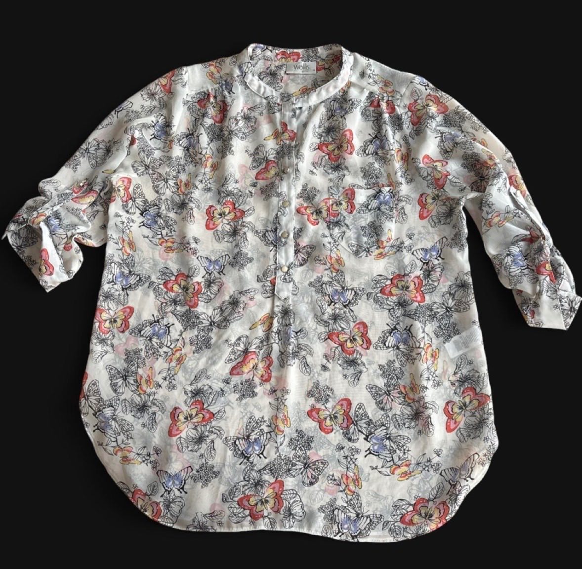 Wallis Sheer Summer Top. Size 16. Excellent condition.