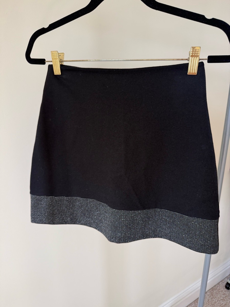 French connection glitter skirt
