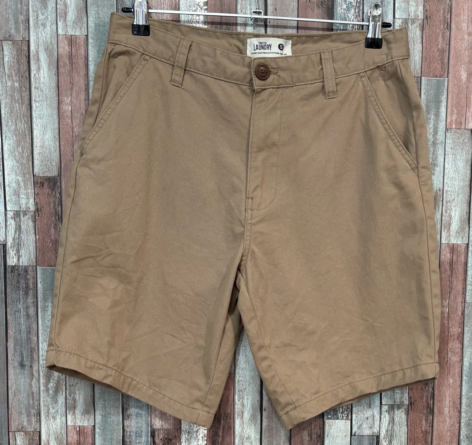 Tokyo Laundry Cotton Chino Shorts (size small) Beige