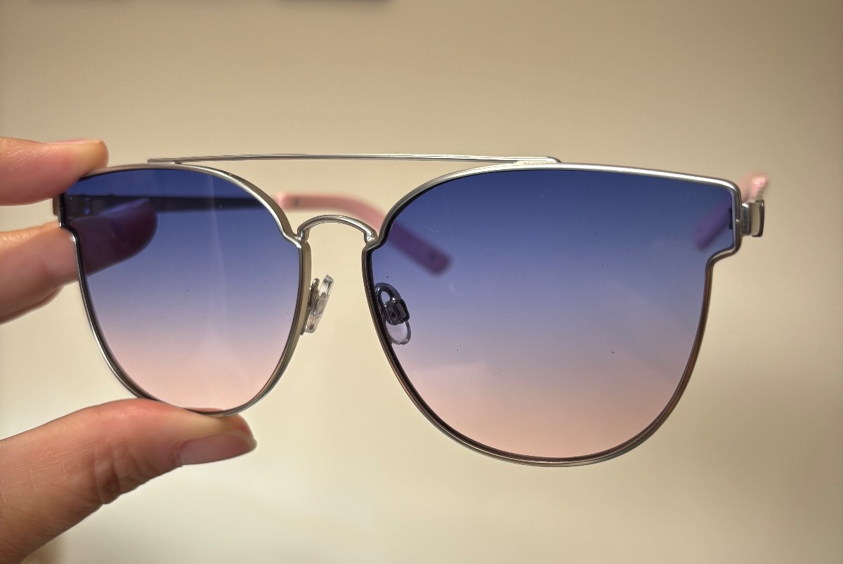Womens Ombre Cat Eye Sunglasses