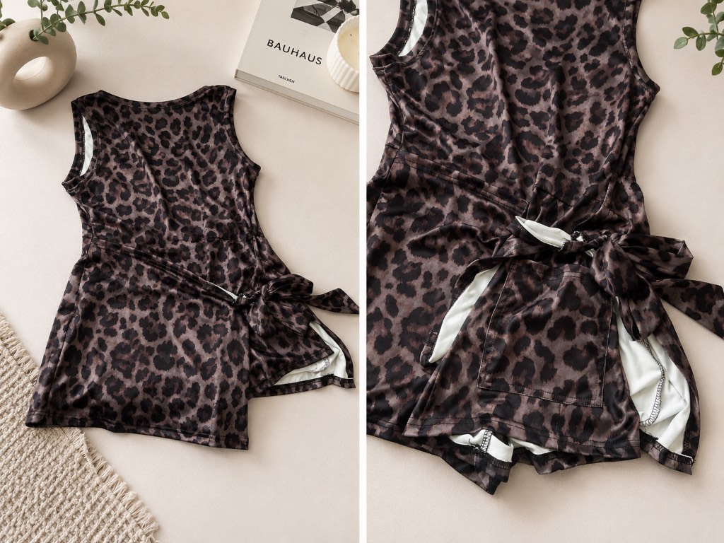 Leopard print playsuit
