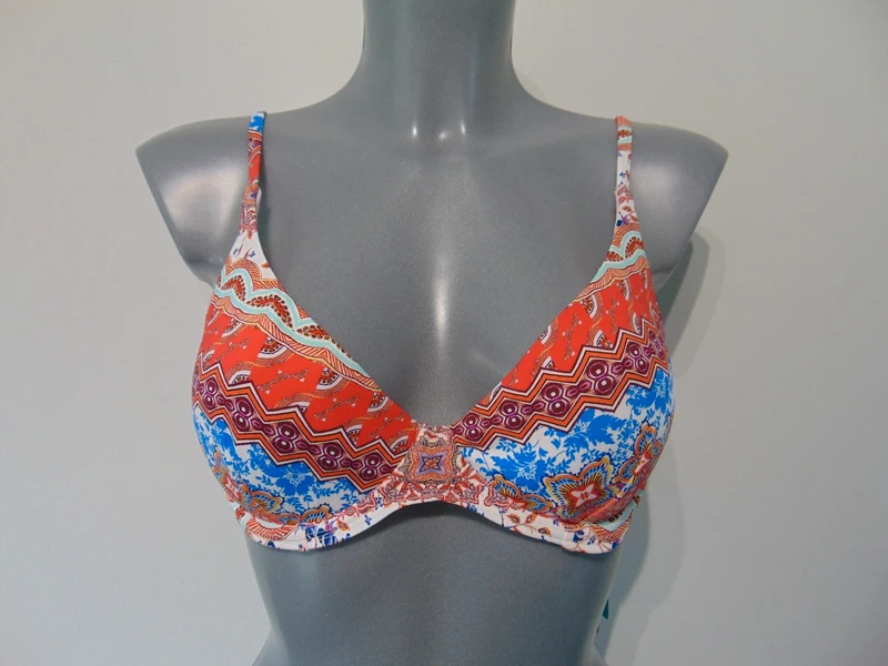 Moontide Piha Daisy Multicoloured Multiway Bikini Top UK 10 C to D Cup UK 32 C to D Cup