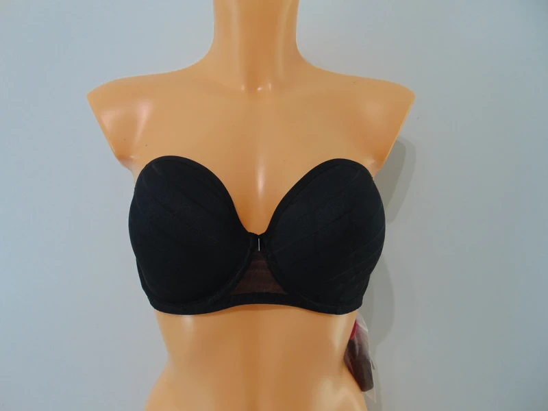 Freya Cameo Black Strapless Multiway With Straps Bra UK 36D