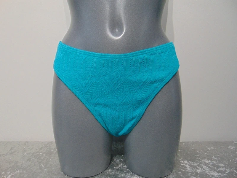 Moontide Piha Gelato Peacock Turquoise Hipster Bikini Briefs Swim Bottoms UK 16