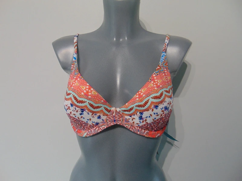 Moontide Piha Daisy Multicoloured Multiway Bikini Top UK 8 DD to E Cup UK 8 DD to E Cup