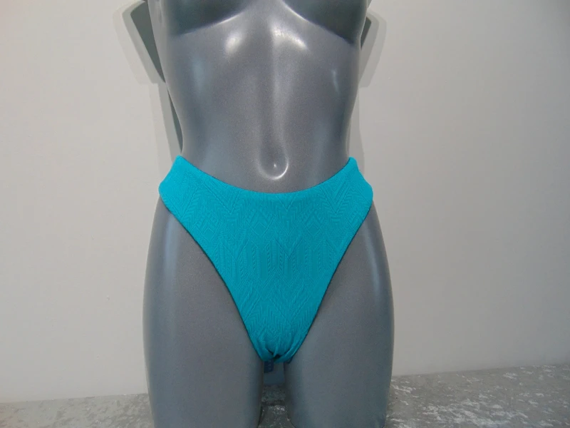 Moontide Piha Gelato Peacock Turquoise V Pant Bikini Briefs Swim Bottoms UK 16