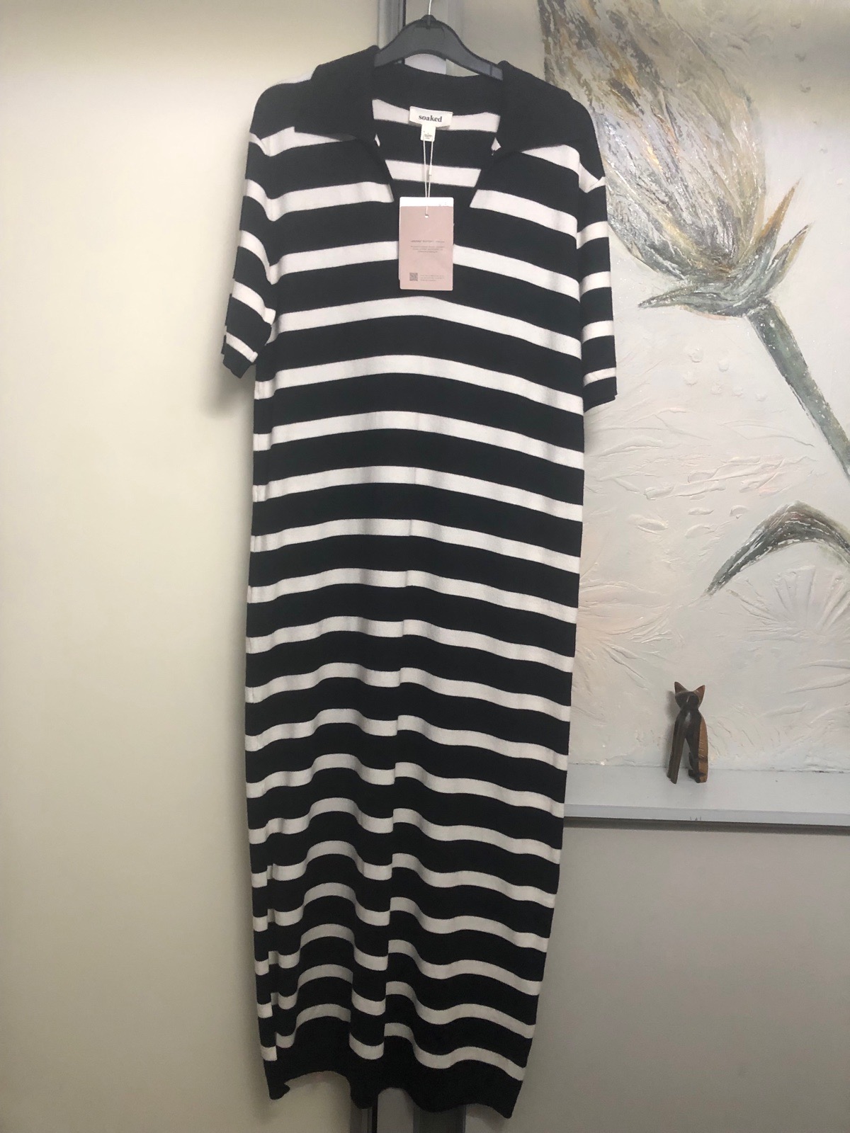 Long striped dress L
