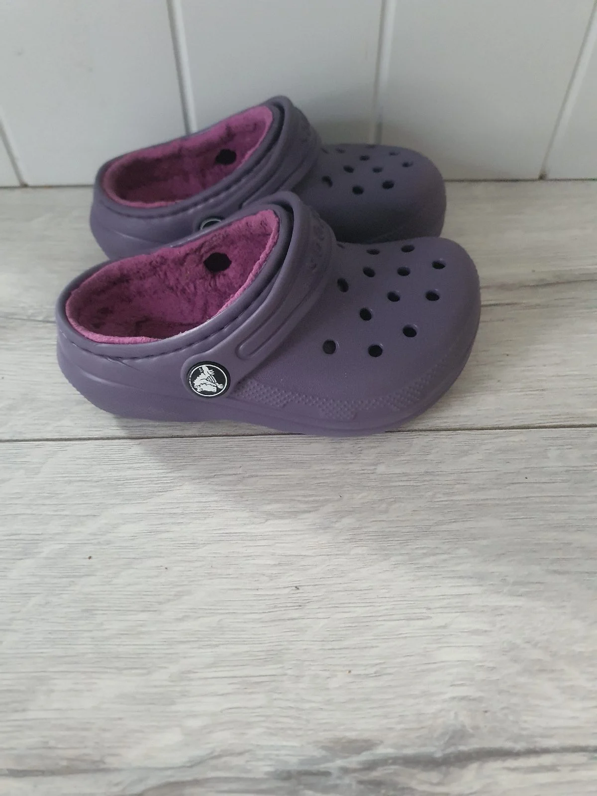 Purple Crocs