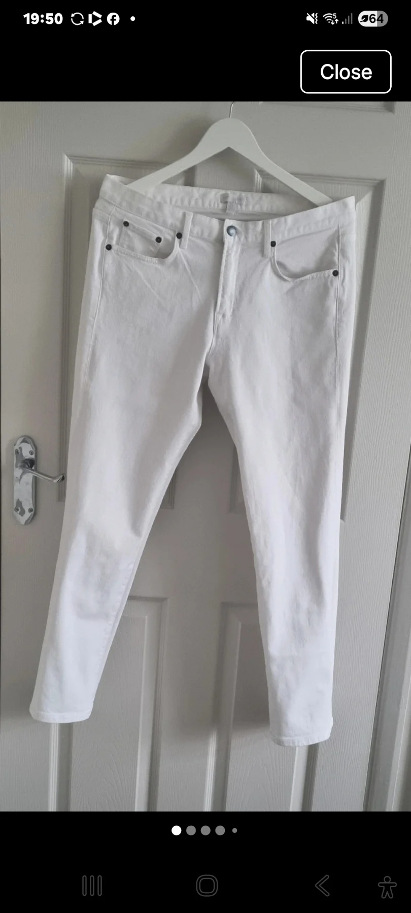 THE WHITE COMPANY White Slim/Skinny Jeans – UK 14 – Classic Crisp White