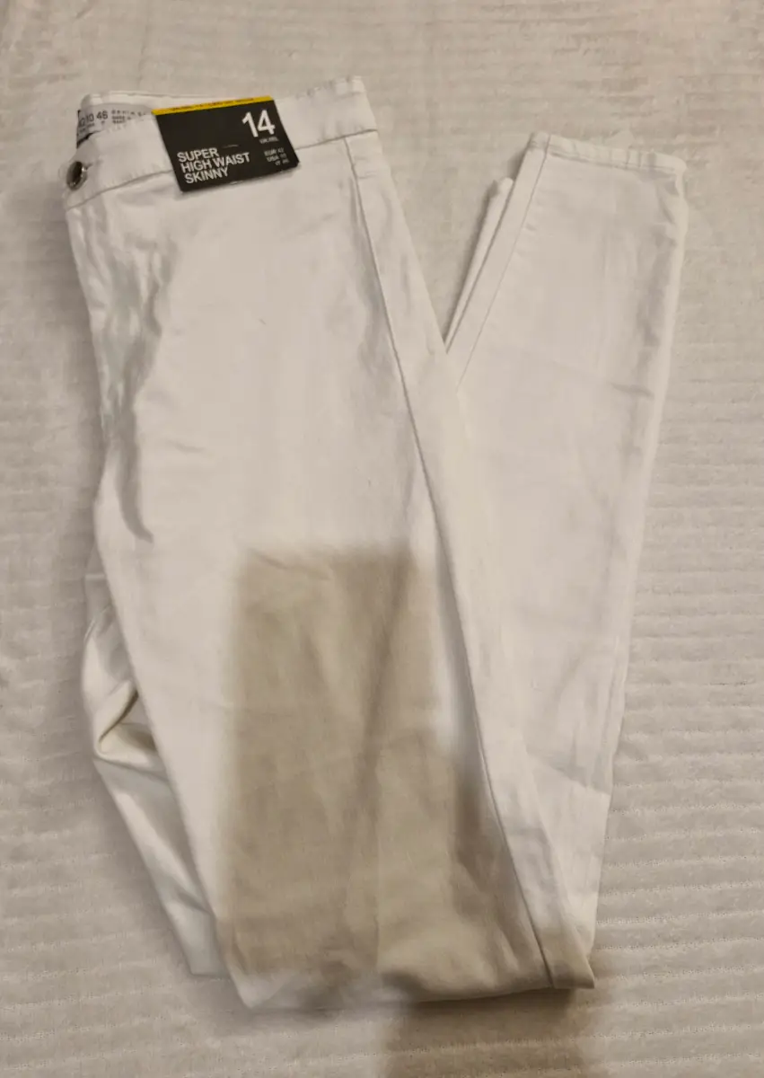 Super High Waist Skinny Jeans - White