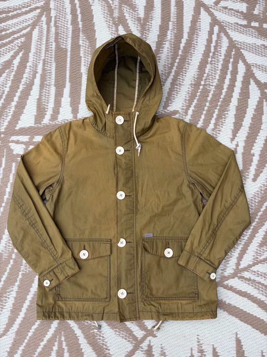 Carhartt WIP Women's Pawky Utility Coat Khaki Mustard Wax Styled Jacket