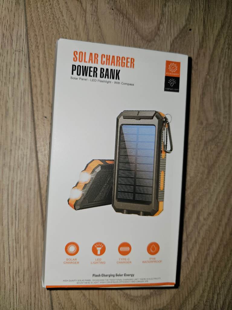 20,000mah solar charger power bank