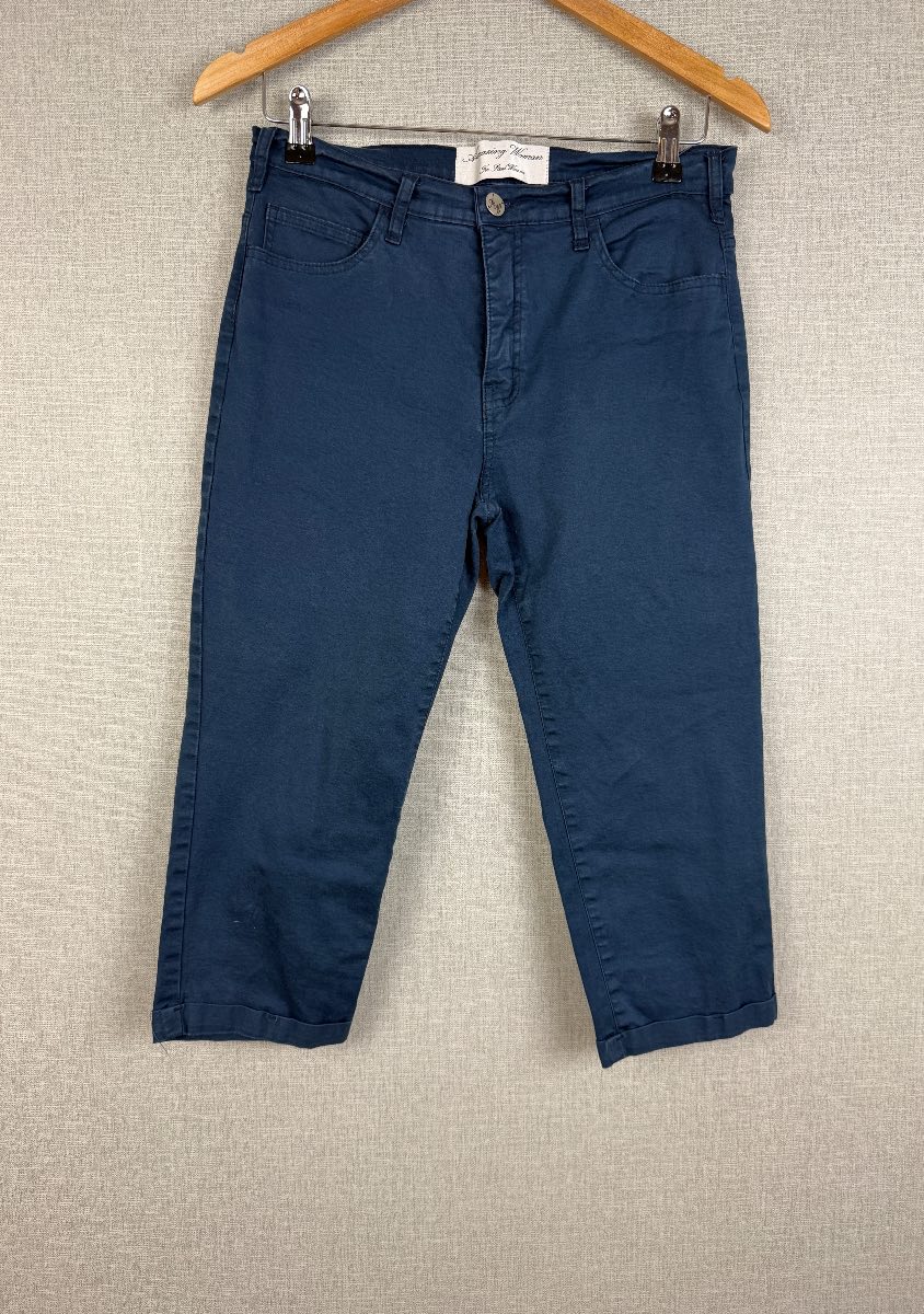 Amazing Woman Moonlight Navy Cropped Capri Jeans UK12 W30