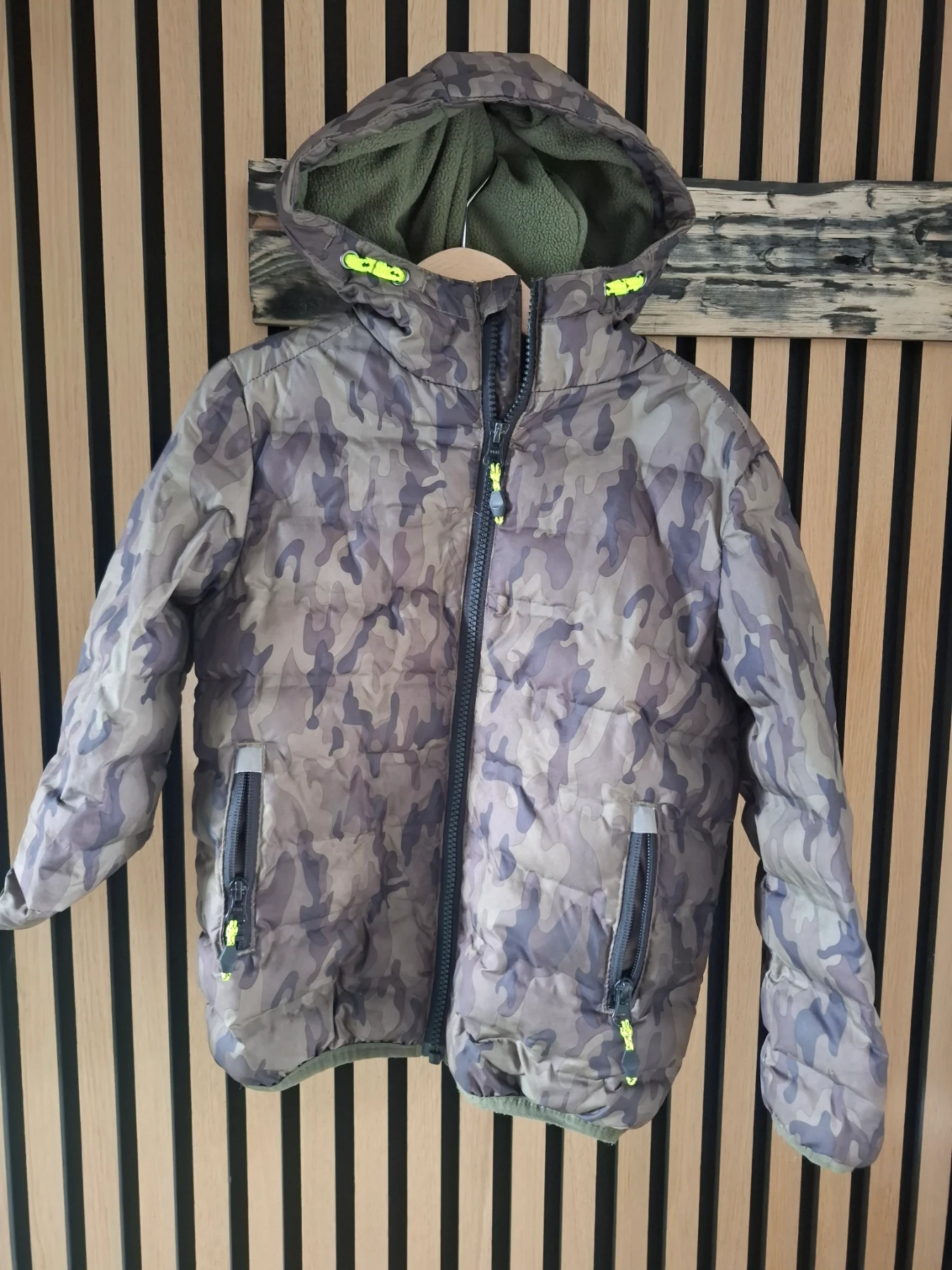 Army camo kids coat age 3 to 4 years rain coat warm