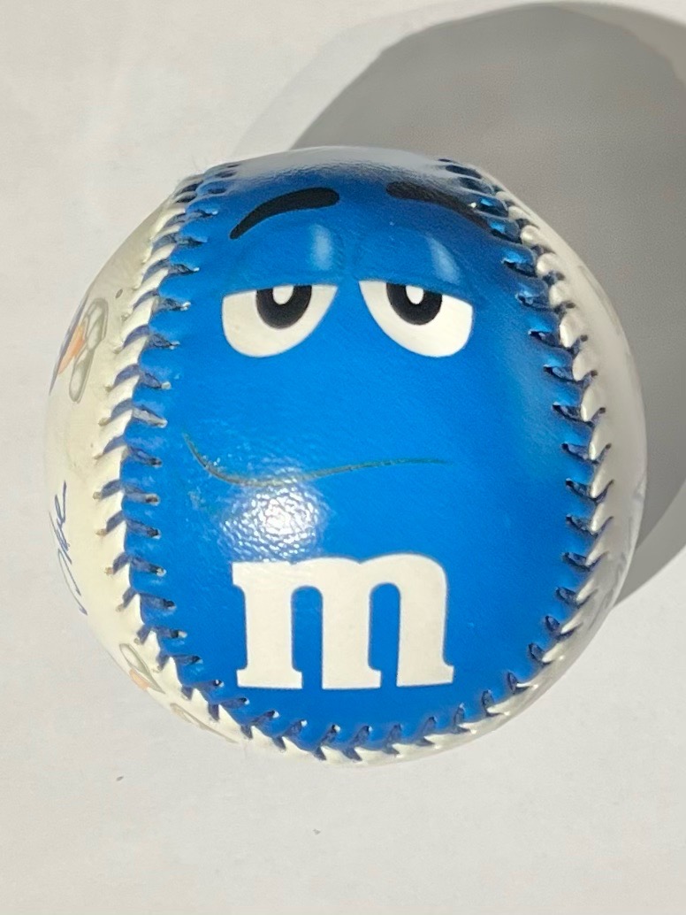 M &M's Collectible Baseball Rare M&M World Mars Inc 2013 Blue NBA Sport USA Ball