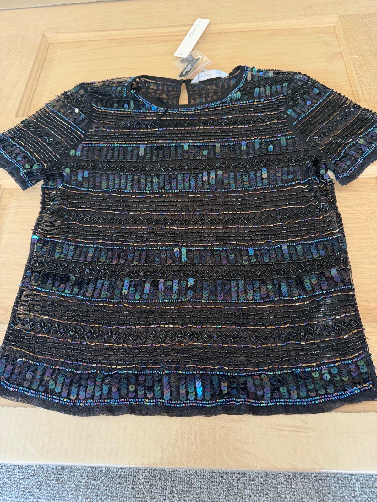 Redherring vintage embellished top