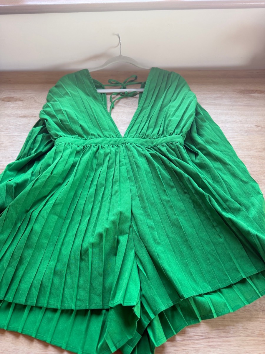 Pretty little thing green playsuit
