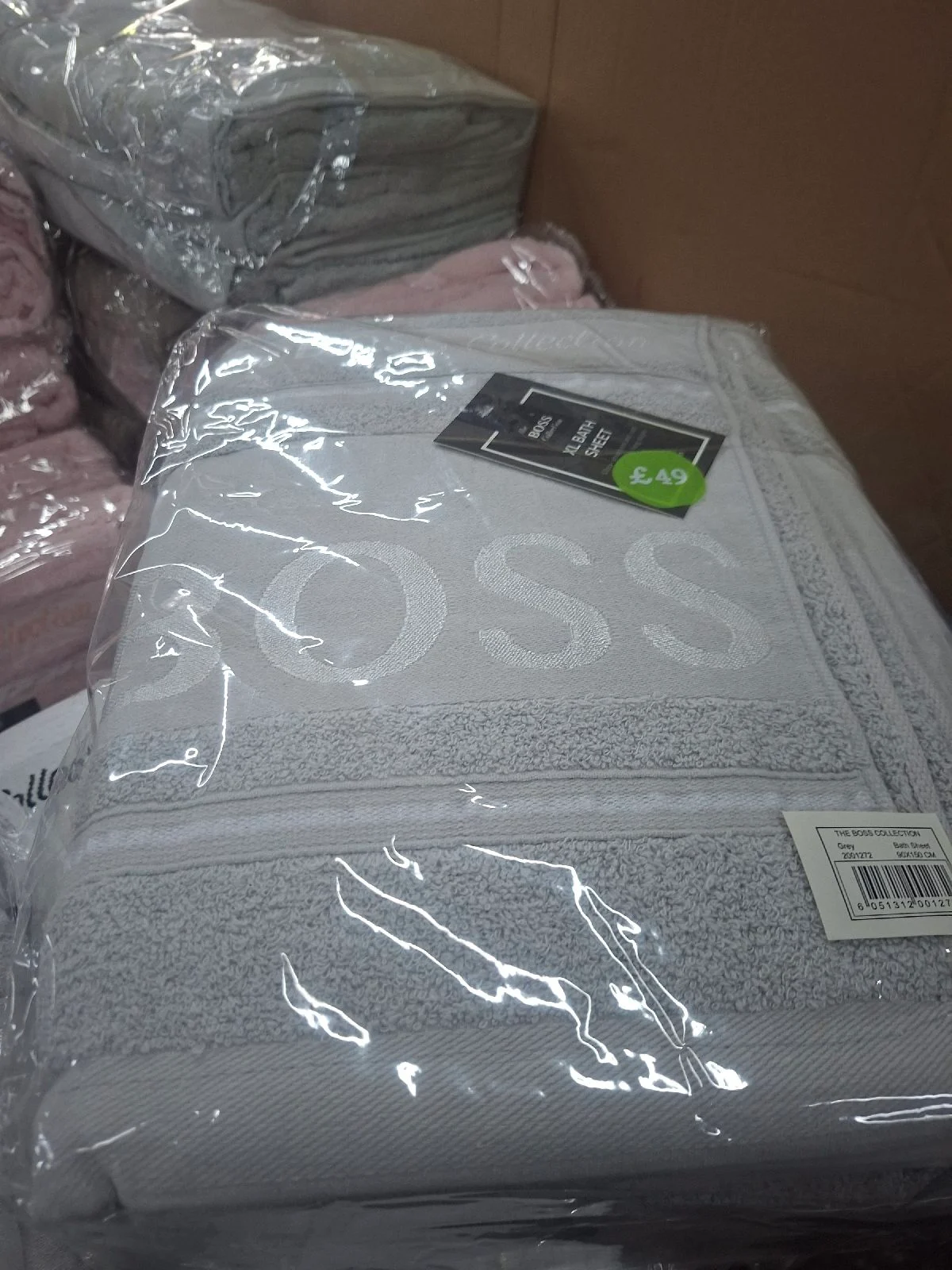 The Boss Collection Bath Sheets (3 in pack)
