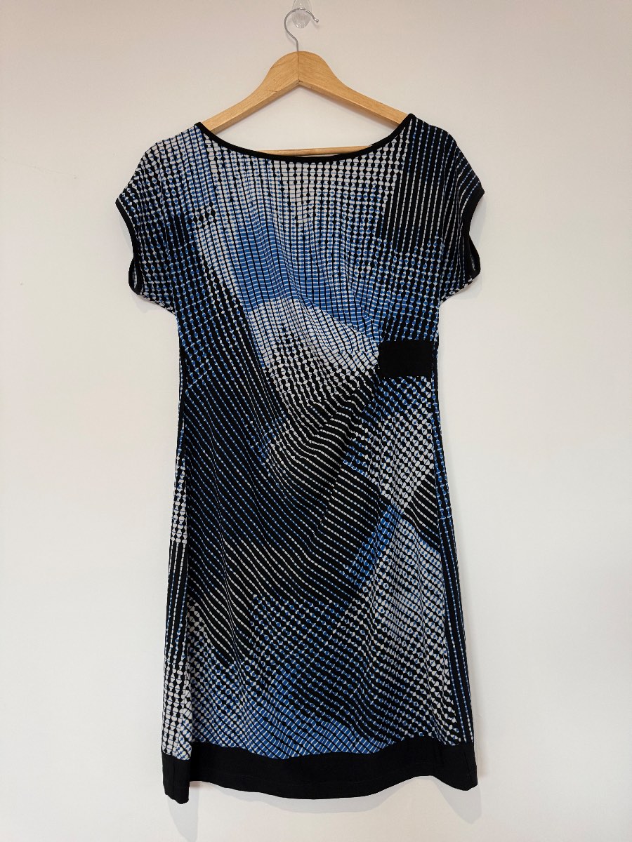 Wallis geometric dress retro style UK 12