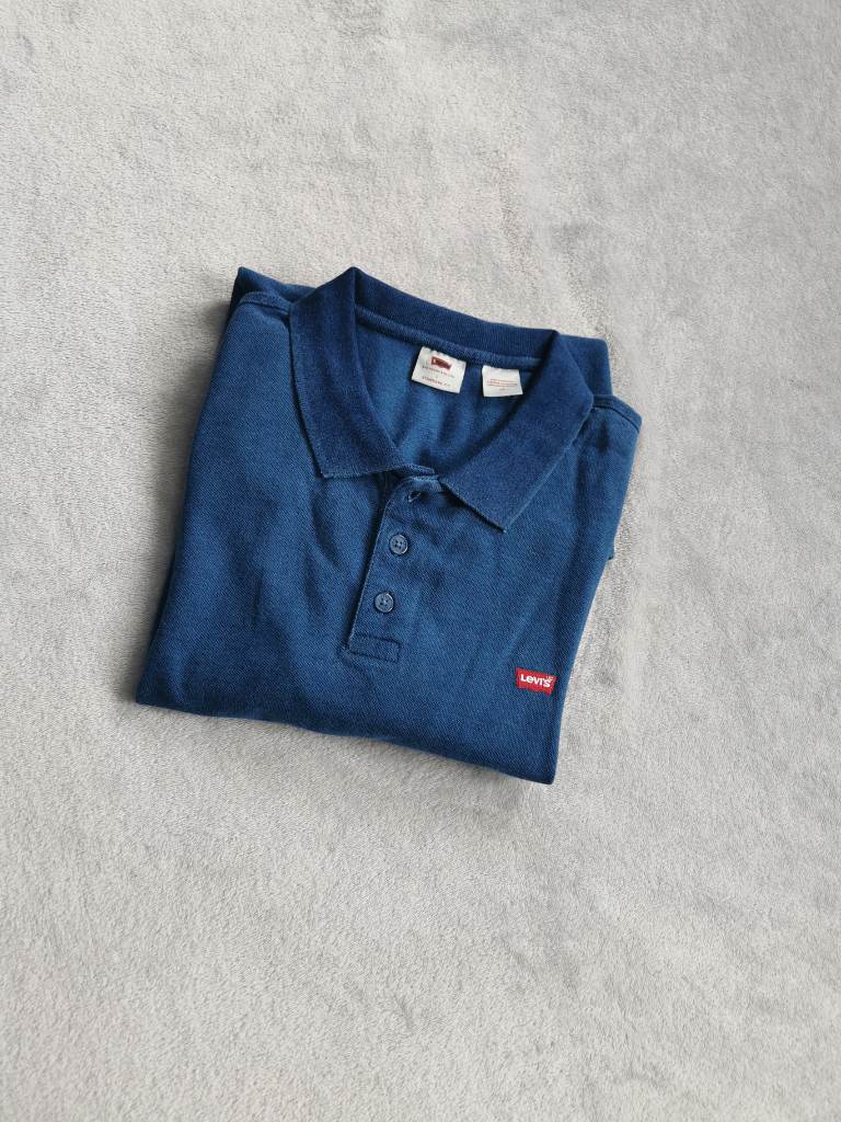 Levi's Men's Polo Shirt |Navy Blue |size L  excellent condition