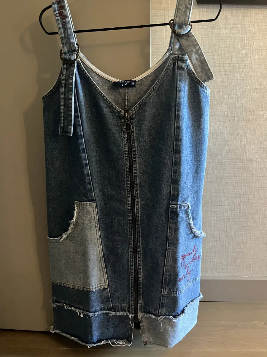 OXXO Denim Zip Front Dress