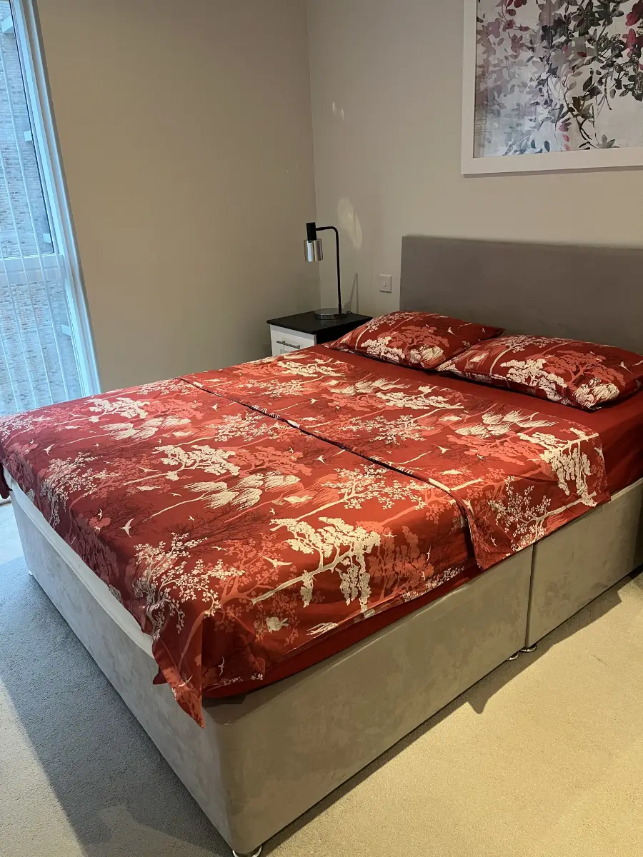 Red Floral Bedding Set
