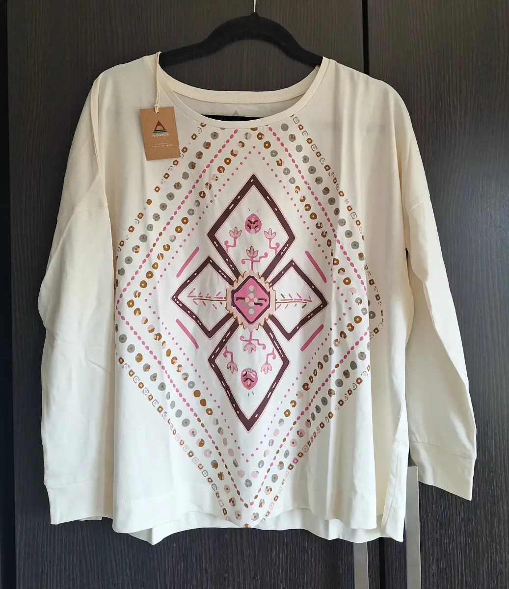 Passenger Cream Organic Cotton Oversized Long Sleeve Craft Top