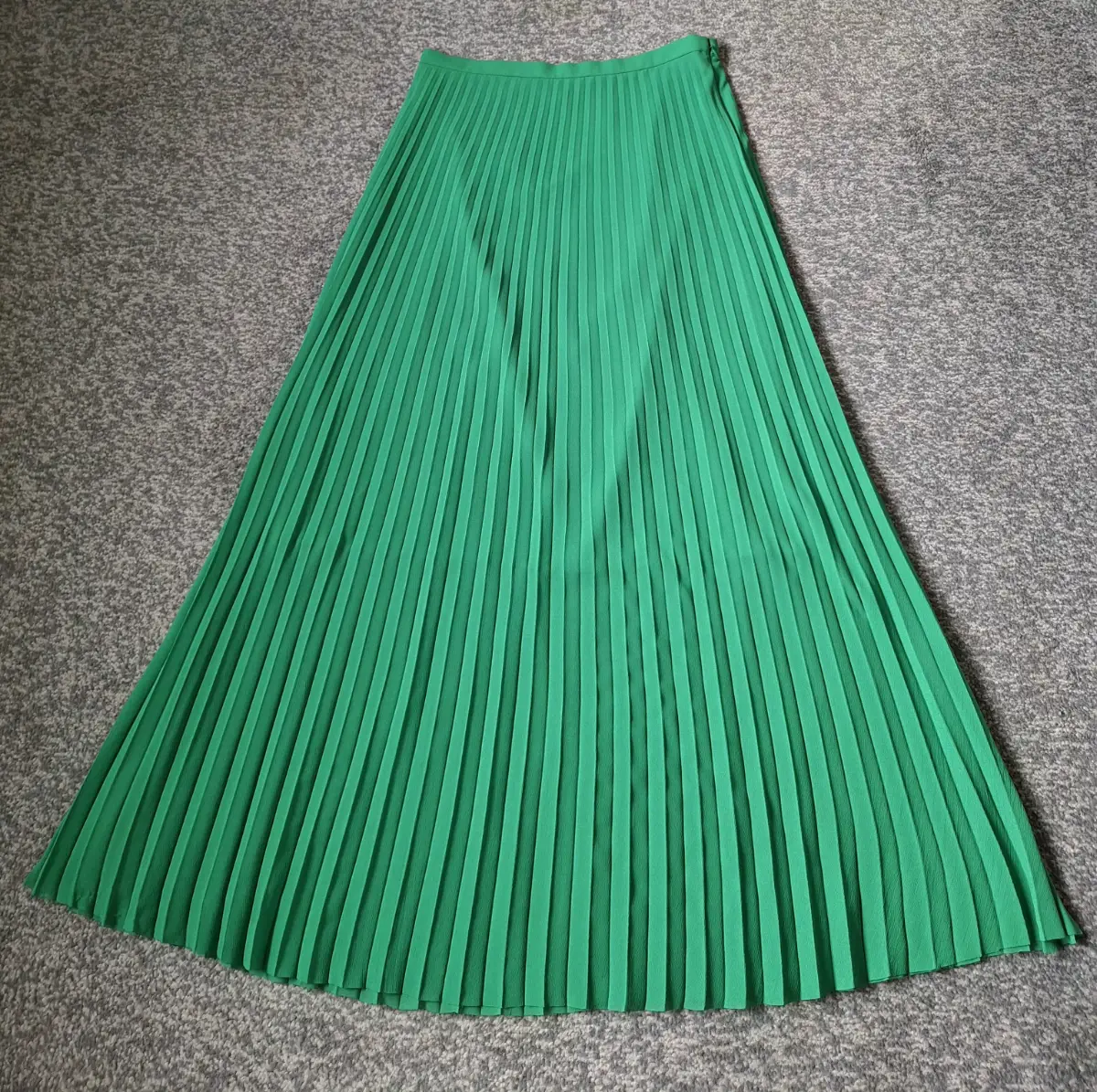 ME+EM Emerald Green Pleated Maxi Skirt