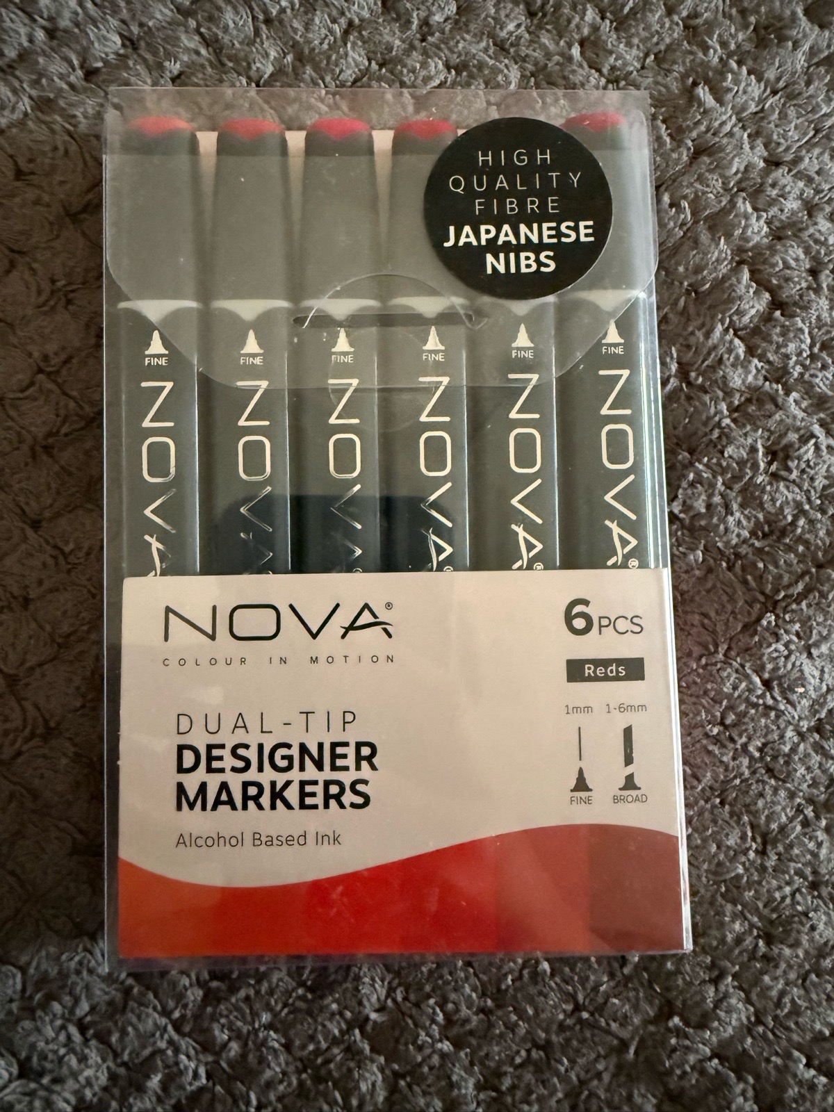 Nova Dual-Tip Designer Markers - Reds