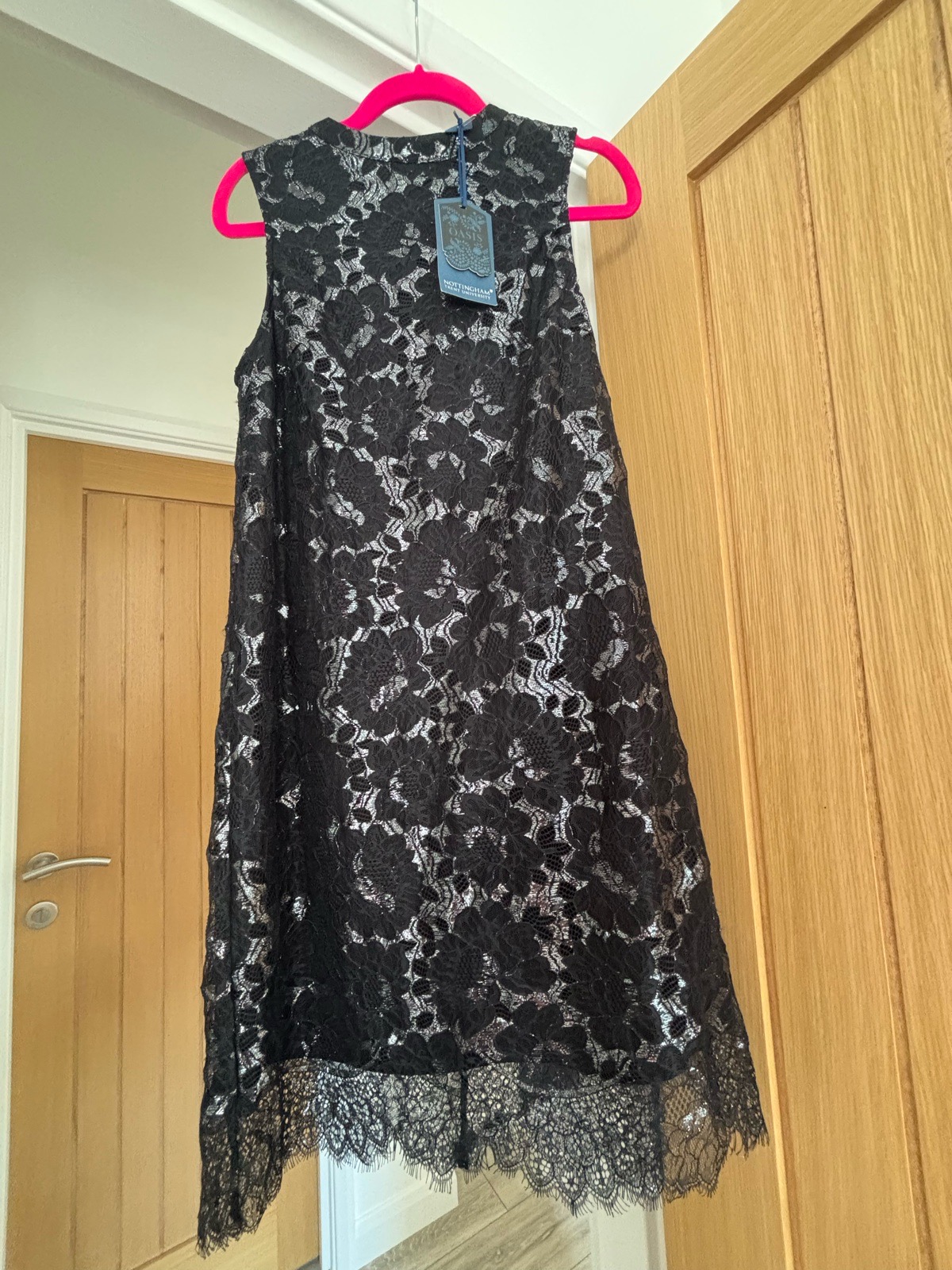 Oasis ‘Nottingham Univerisy’ Black Lace Dress Size 8