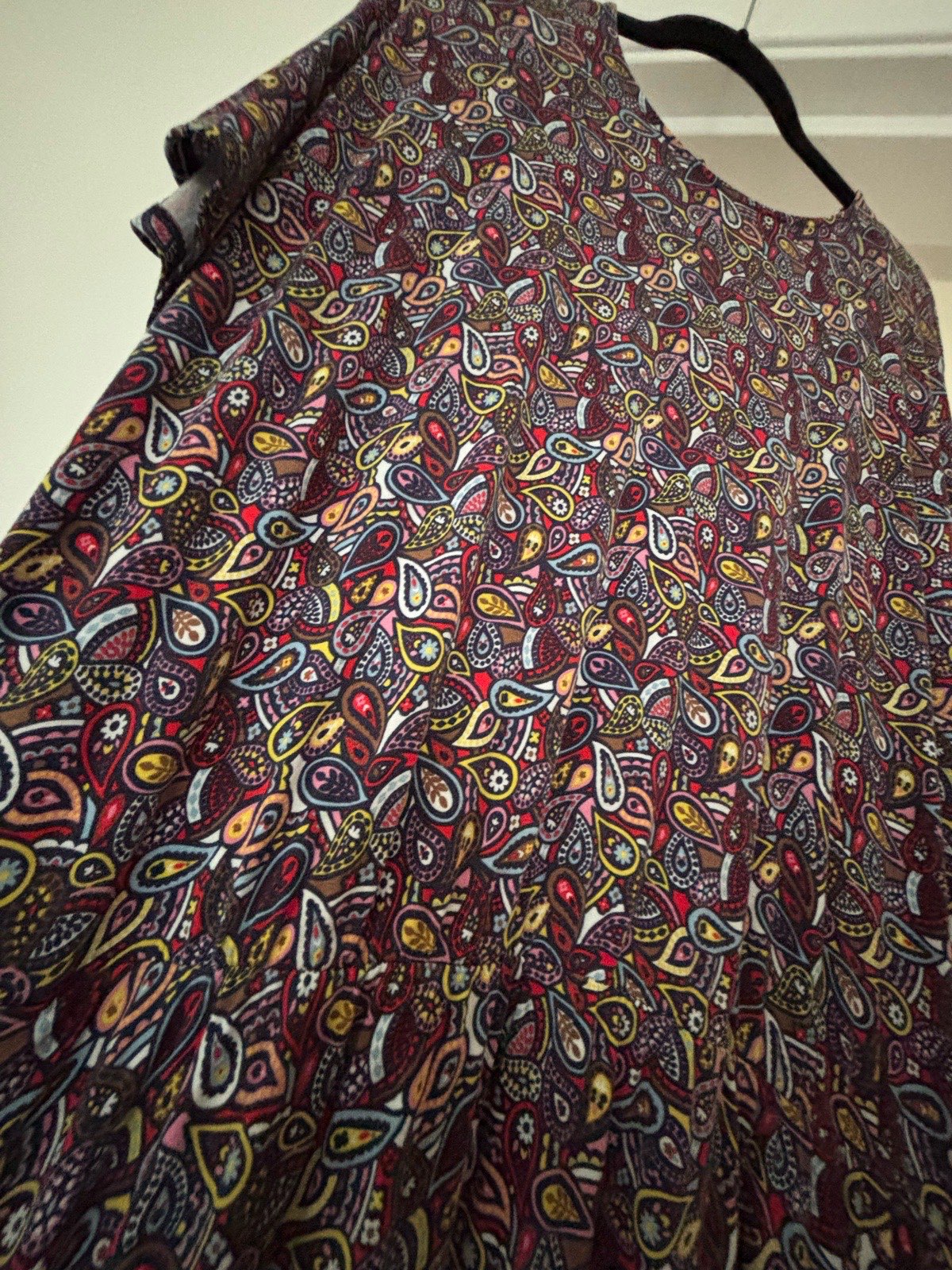 🌺 Boden Paisley Flutter Sleeve Jersey Dress Size 22