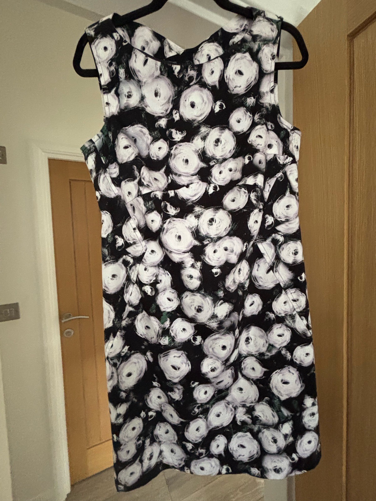 🖤 Luxzuz Abstract Floral Maxi Dress – Size 40 / UK 12