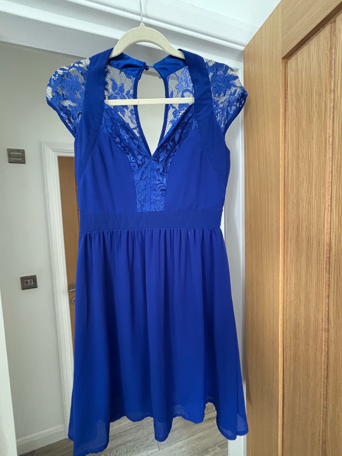 💙 CHASE7 Royal Blue Lace Occasion Dress – UK 10