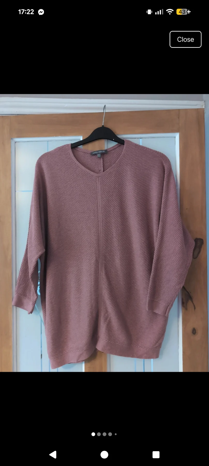Laura Ashley pink jumper size 14
