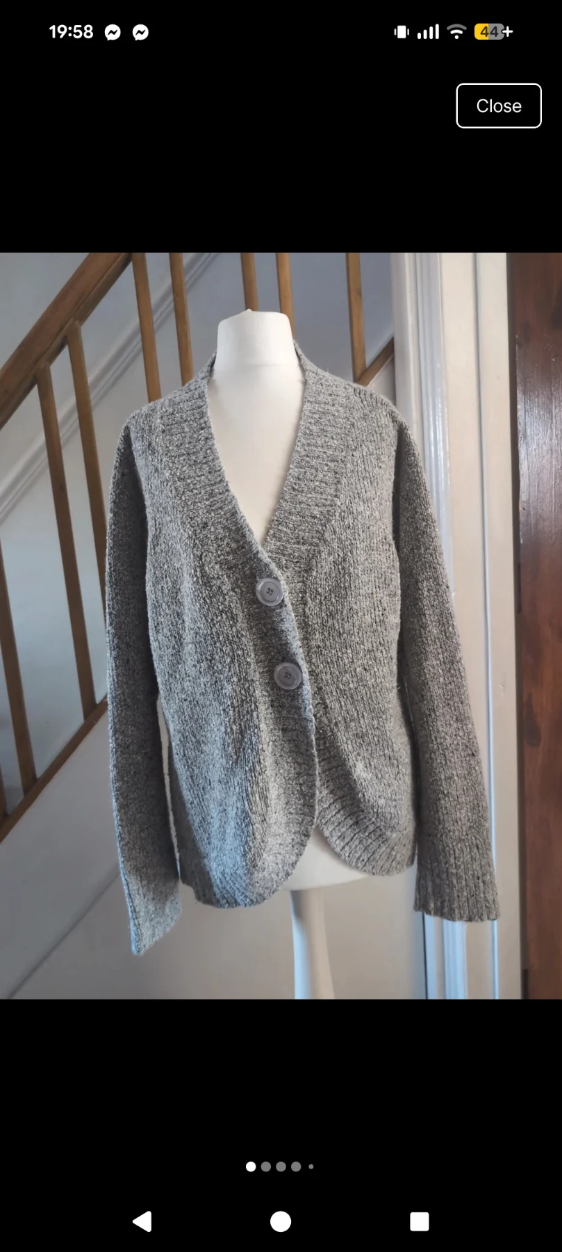 EWM grey cardigan size 18-20