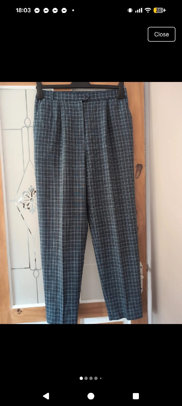 M&S size 14 check trousers