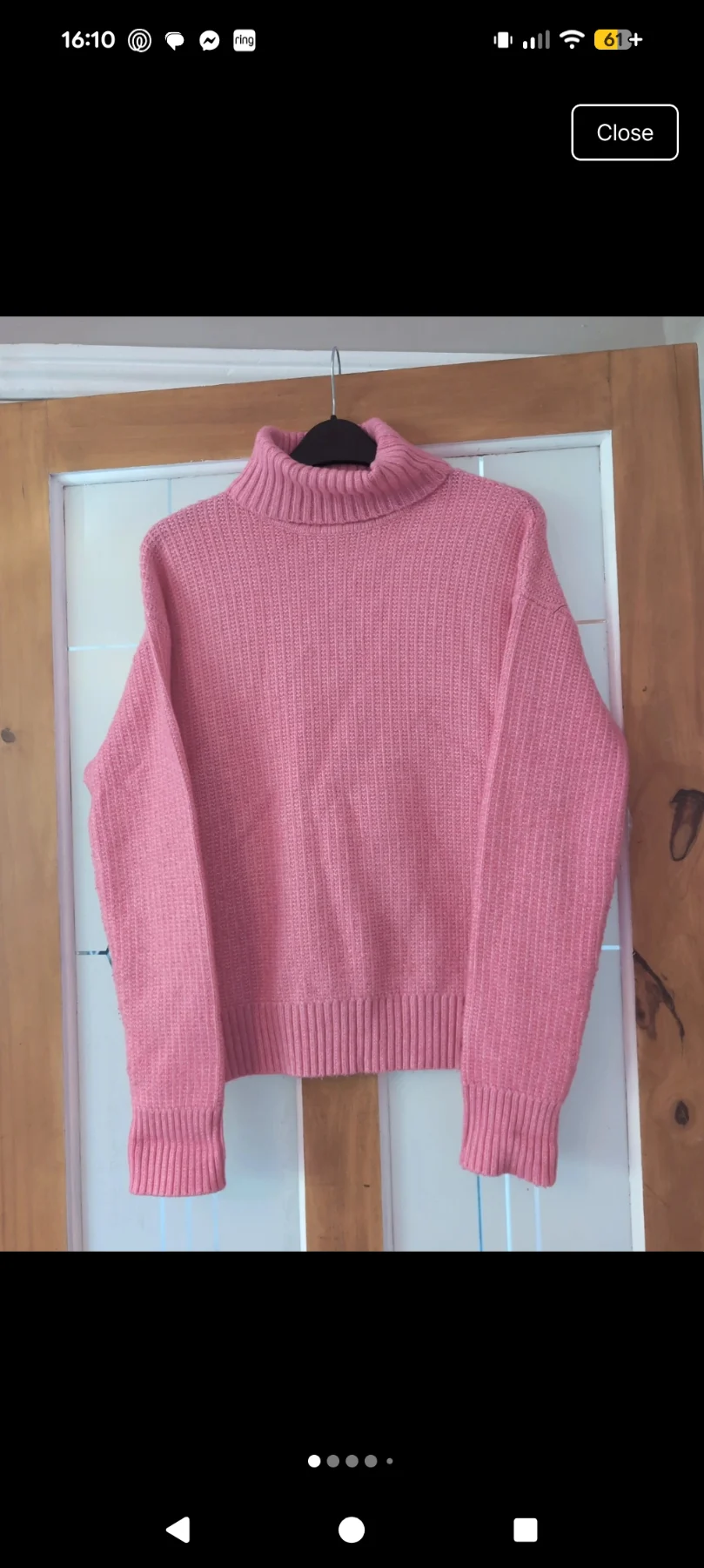 M&S petel pink jumper size small