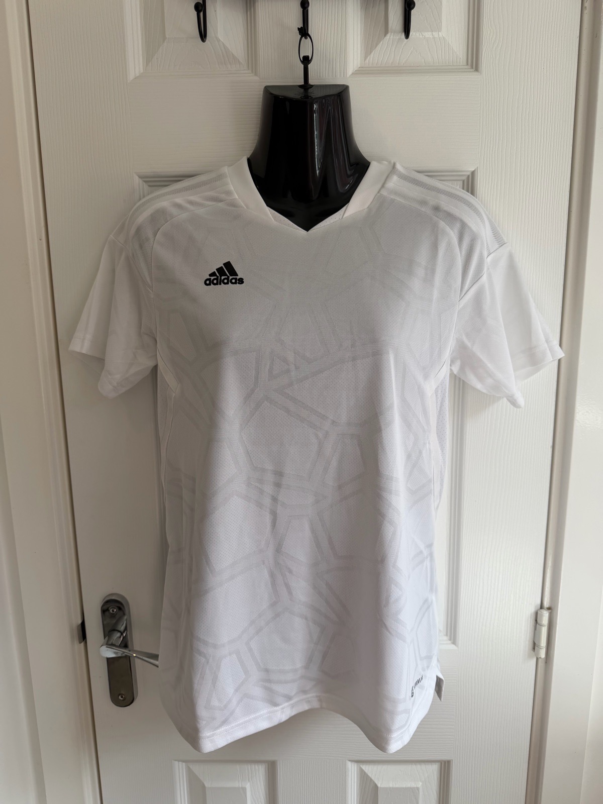 BNWT Adidas White Condivo 22 Match Day Jersey Womens Football Shirt Size Small S 8-10