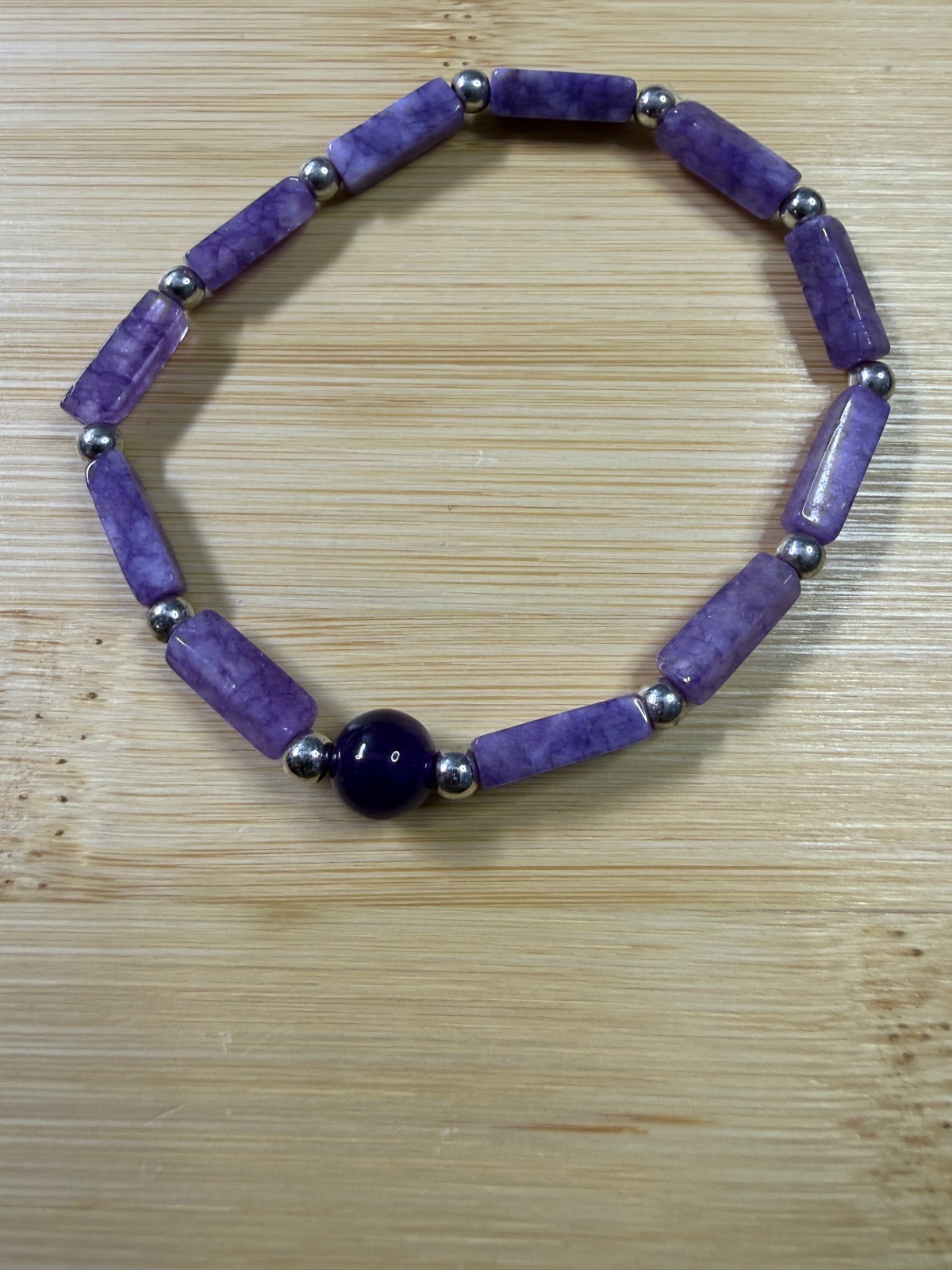 Handmade Amethyst bracelet  (BZ34)