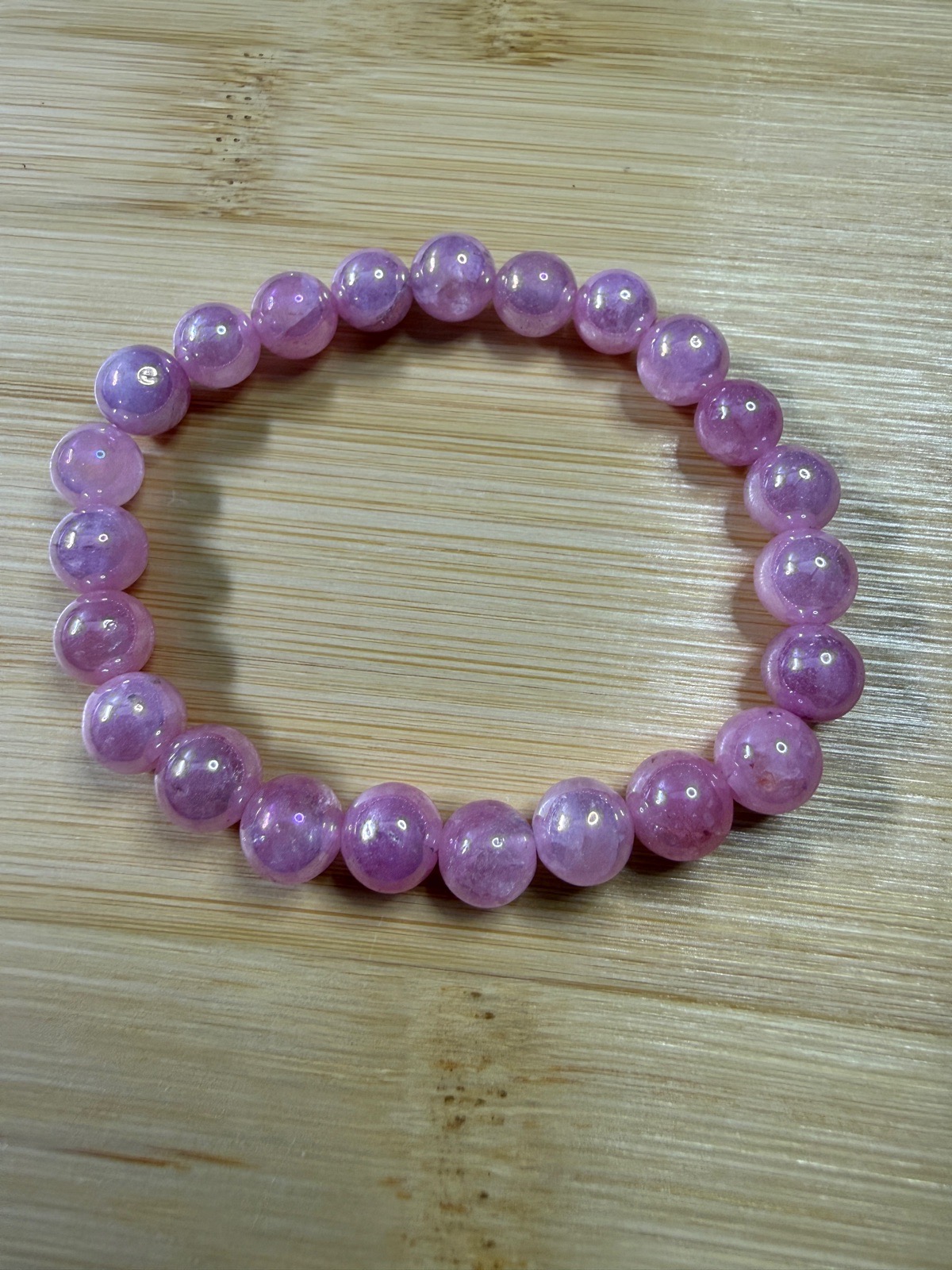 Handmade Pink Angelite bracelet (BZ32)