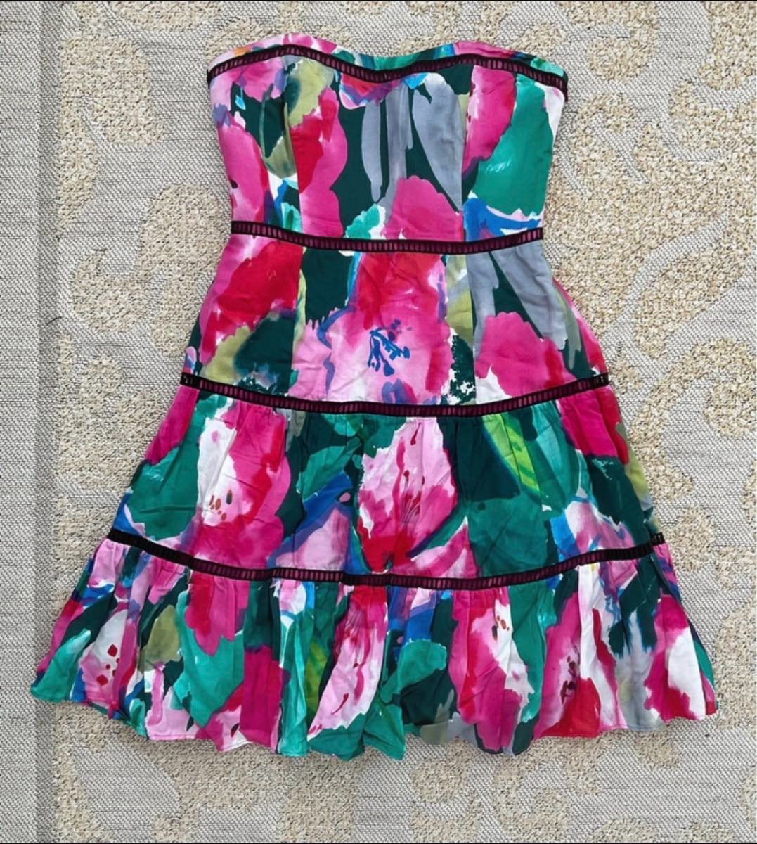 Coast multi coloured dress uk 6