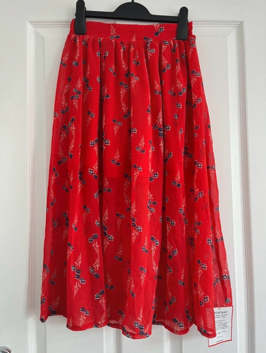 Glamorous floral skirt uk 4
