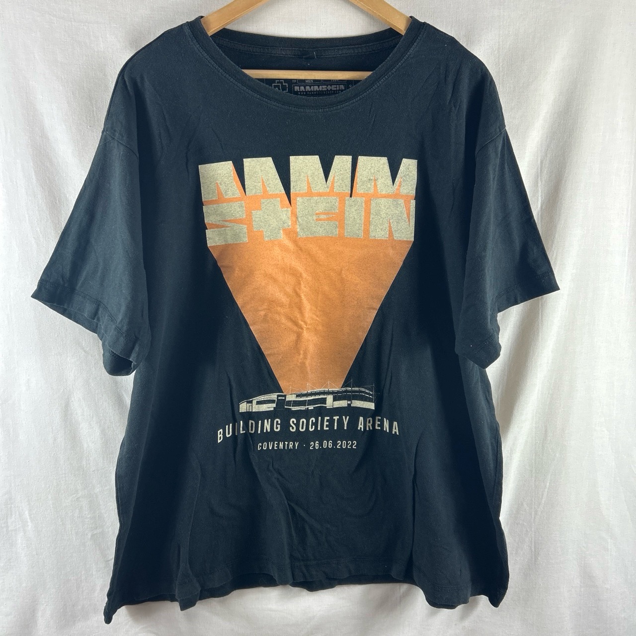Rammstein Coventry 2022 T Shirt Size 4XL Band Tee Black Building Society Arena