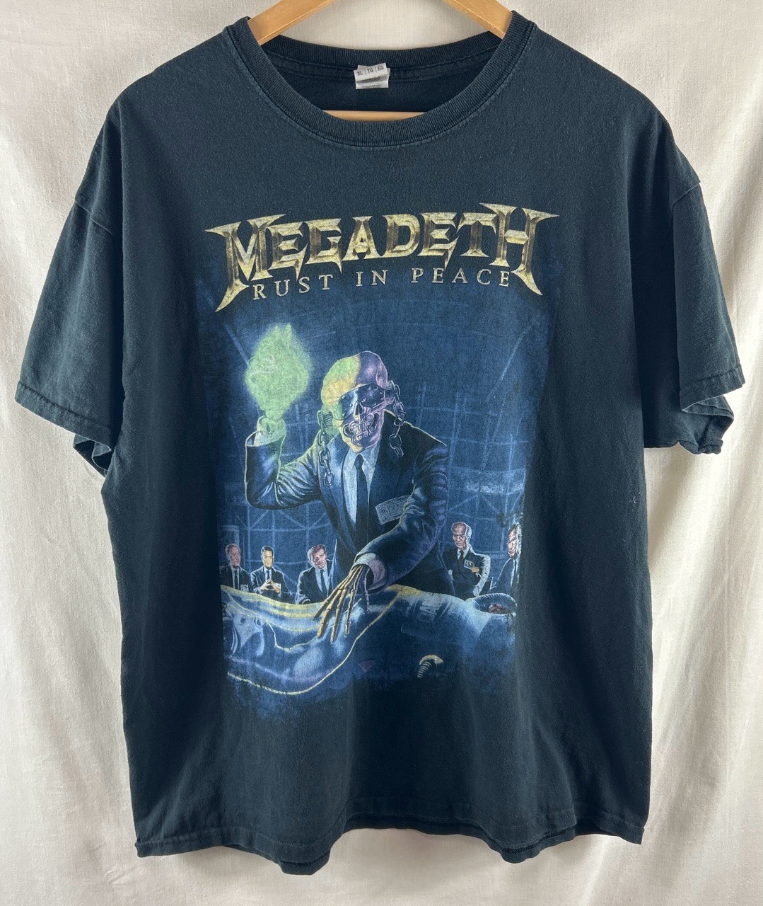 Mens Megadeth Rust In Peace T Shirt Size Extra XL Large Back Print Tee