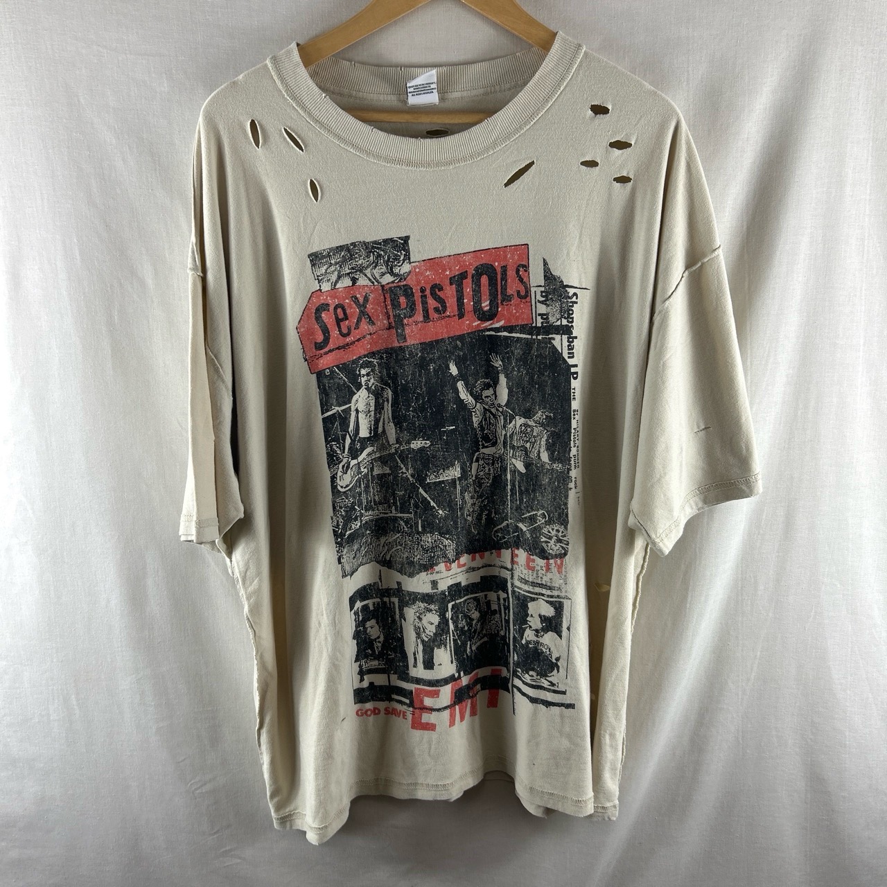 Sex Pistols 2025 T Shirt L Size Large Distressed Oversized Relaxed Residuals